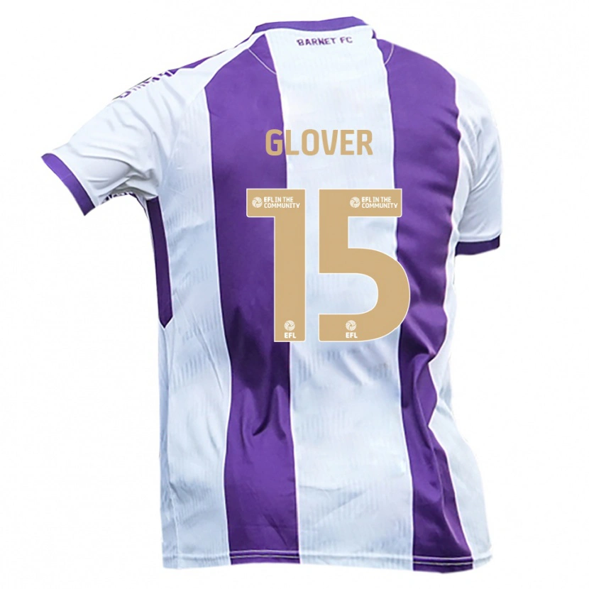 Danxen Herren Ryan Glover #15 Weiß Lila Auswärtstrikot Trikot 2025/26 T-Shirt Schweiz
