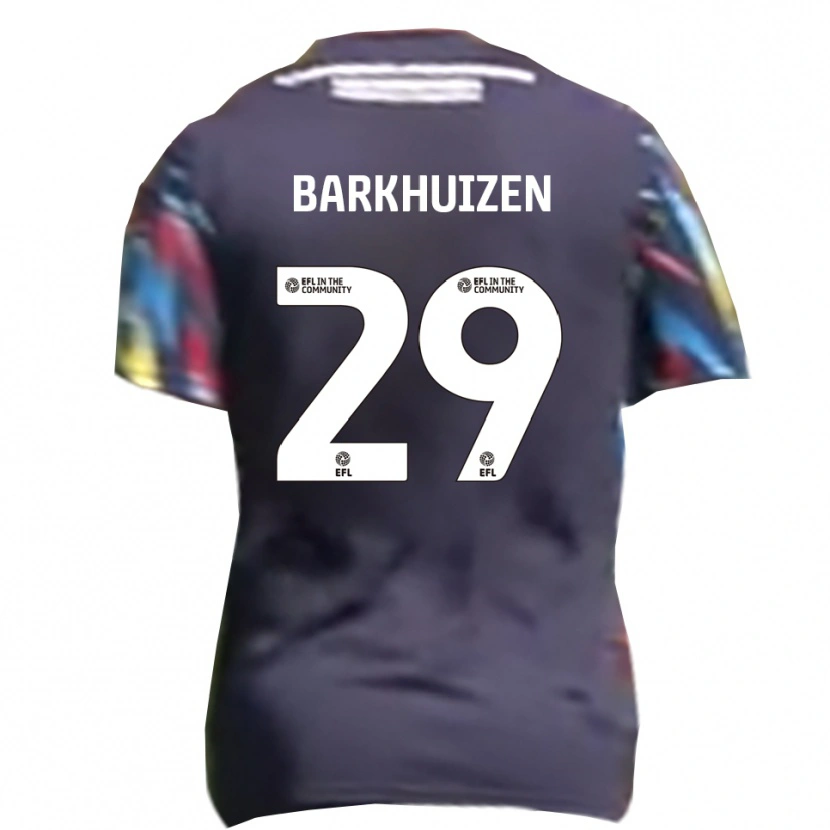 Danxen Herren Tom Barkhuizen #29 Marine Gelb Rot Auswärtstrikot Trikot 2025/26 T-Shirt Schweiz