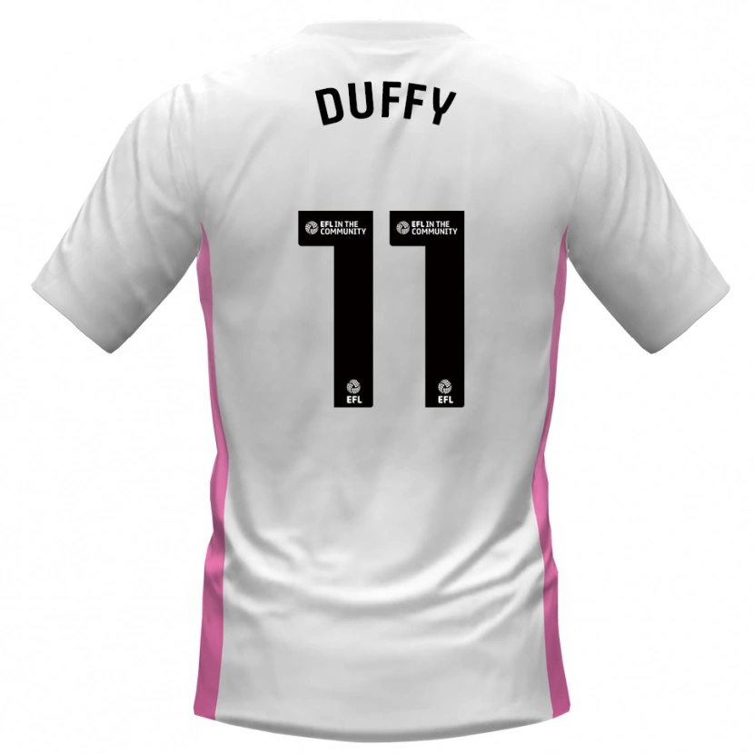 Danxen Herren Dylan Duffy #11 Weiß Rot Auswärtstrikot Trikot 2025/26 T-Shirt Schweiz
