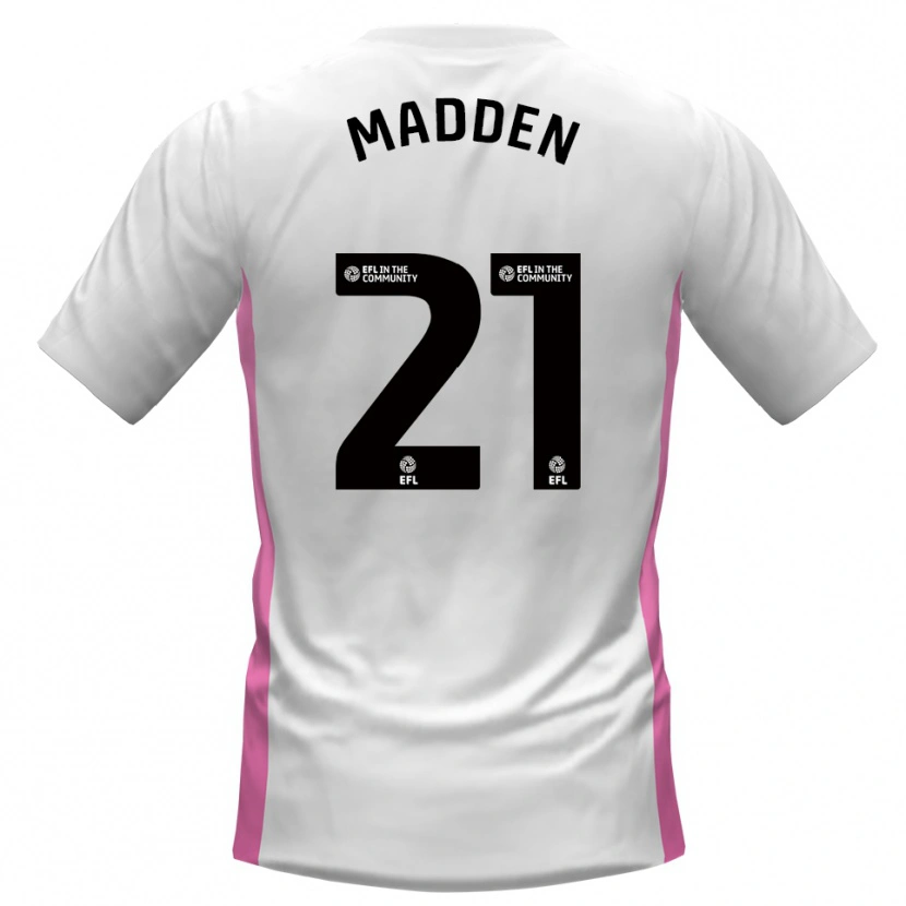 Danxen Herren Paddy Madden #21 Weiß Rot Auswärtstrikot Trikot 2025/26 T-Shirt Schweiz