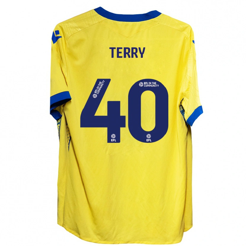 Danxen Herren Frankie Terry #40 Gelb Blau Auswärtstrikot Trikot 2025/26 T-Shirt Schweiz