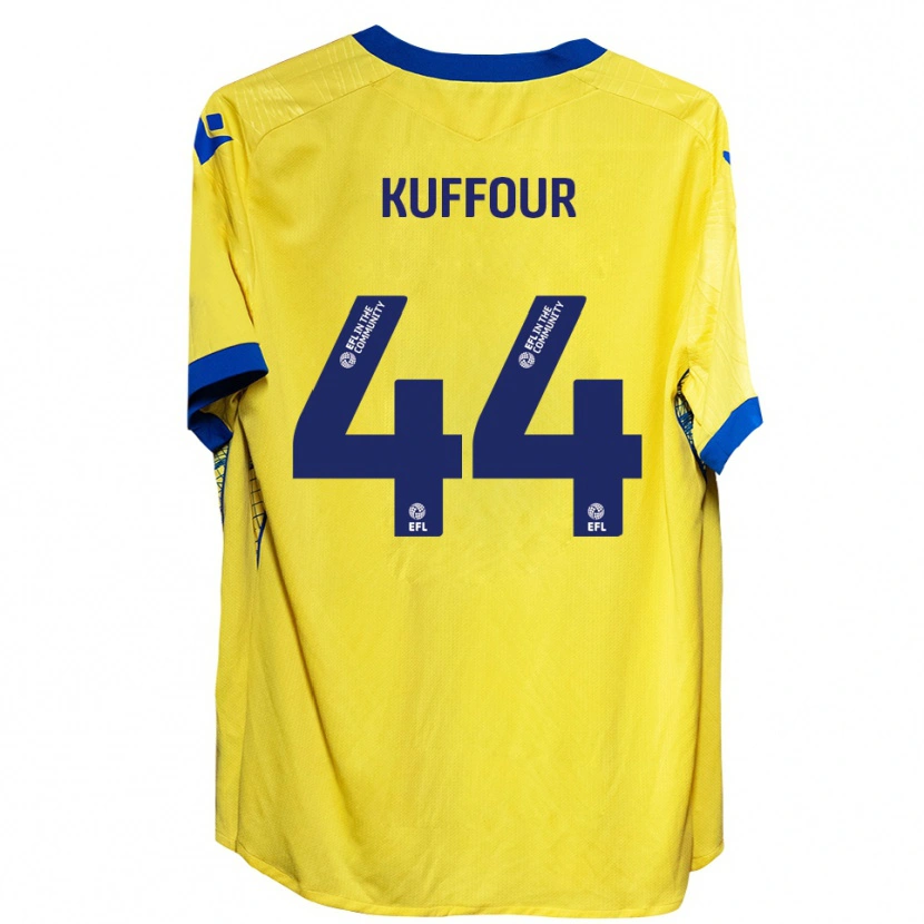 Danxen Herren Samuel Kuffour Jr. #44 Gelb Blau Auswärtstrikot Trikot 2025/26 T-Shirt Schweiz