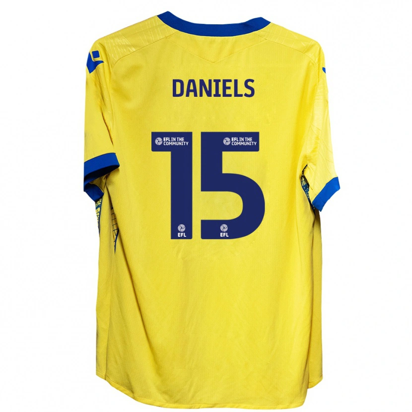 Danxen Herren Learna Daniels #15 Gelb Blau Auswärtstrikot Trikot 2025/26 T-Shirt Schweiz