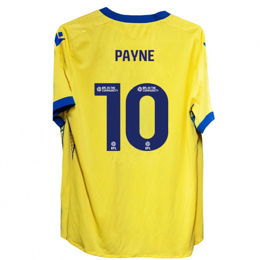 Danxen Herren Jack Payne #10 Gelb Blau Auswärtstrikot Trikot 2025/26 T-Shirt Schweiz