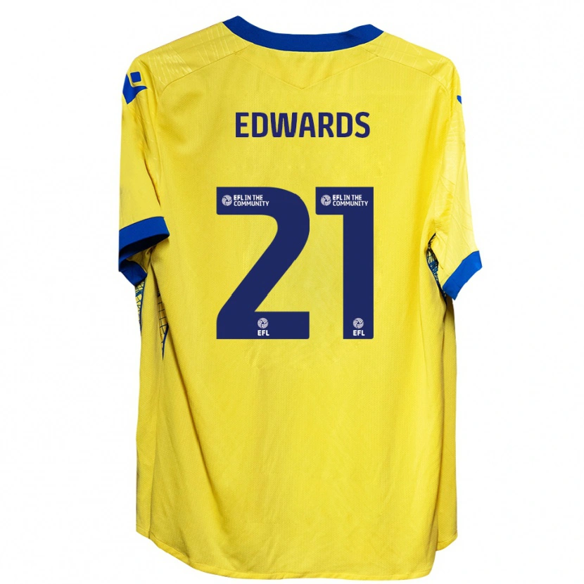 Danxen Herren Owura Edwards #21 Gelb Blau Auswärtstrikot Trikot 2025/26 T-Shirt Schweiz