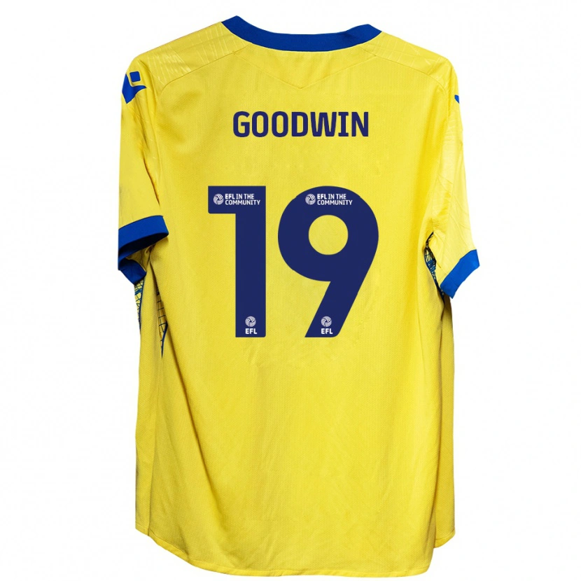 Danxen Herren Will Goodwin #19 Gelb Blau Auswärtstrikot Trikot 2025/26 T-Shirt Schweiz