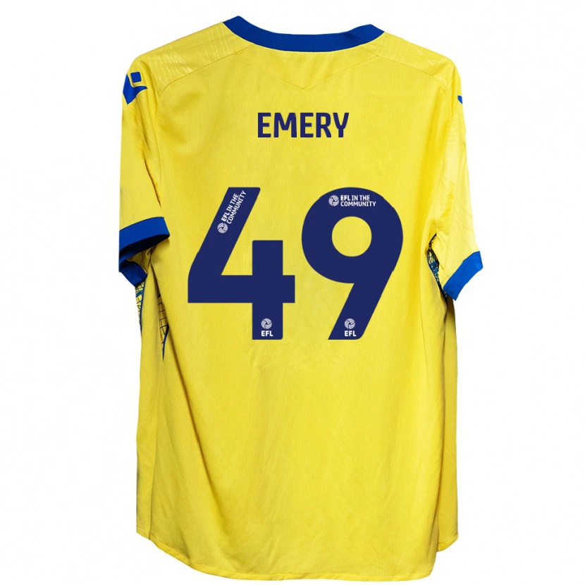 Danxen Herren Lennox Emery #49 Gelb Blau Auswärtstrikot Trikot 2025/26 T-Shirt Schweiz