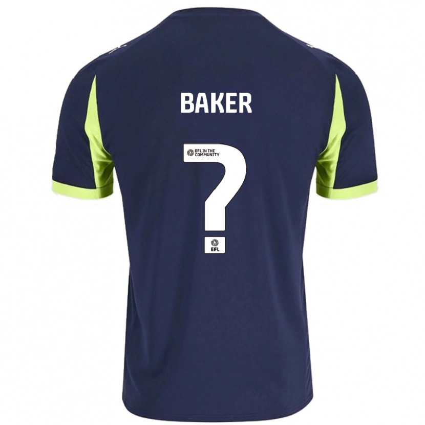 Danxen Herren Billy Baker #0 Marine Fluoreszierendes Grün Auswärtstrikot Trikot 2025/26 T-Shirt Schweiz