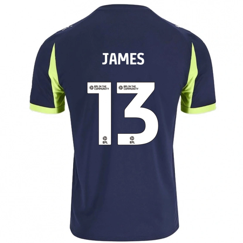 Danxen Herren Dominic James #13 Marine Fluoreszierendes Grün Auswärtstrikot Trikot 2025/26 T-Shirt Schweiz