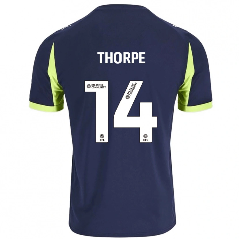 Danxen Herren Ayden Thorpe #14 Marine Fluoreszierendes Grün Auswärtstrikot Trikot 2025/26 T-Shirt Schweiz