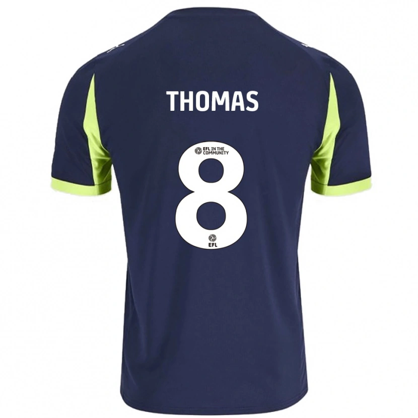 Danxen Herren Conor Thomas #8 Marine Fluoreszierendes Grün Auswärtstrikot Trikot 2025/26 T-Shirt Schweiz