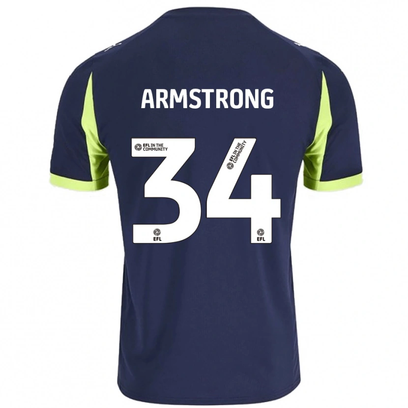 Danxen Herren Oliver Armstrong #34 Marine Fluoreszierendes Grün Auswärtstrikot Trikot 2025/26 T-Shirt Schweiz