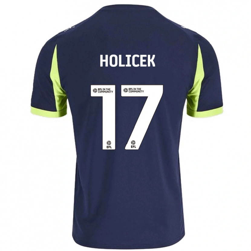 Danxen Herren Matus Holicek #17 Marine Fluoreszierendes Grün Auswärtstrikot Trikot 2025/26 T-Shirt Schweiz