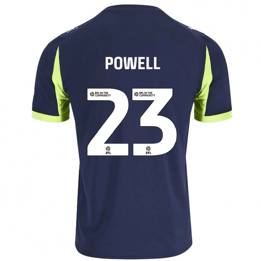 Danxen Herren Jack Powell #23 Marine Fluoreszierendes Grün Auswärtstrikot Trikot 2025/26 T-Shirt Schweiz