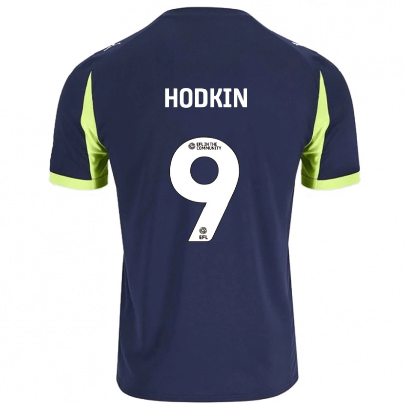 Danxen Herren Jordan Hodkin #9 Marine Fluoreszierendes Grün Auswärtstrikot Trikot 2025/26 T-Shirt Schweiz