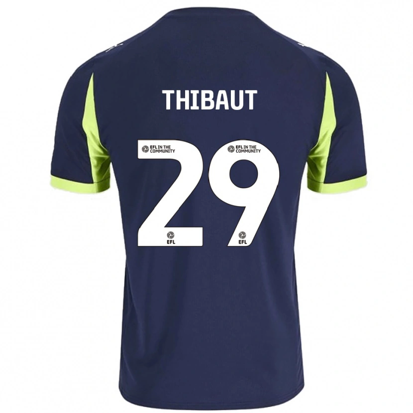 Danxen Herren Adrien Thibaut #29 Marine Fluoreszierendes Grün Auswärtstrikot Trikot 2025/26 T-Shirt Schweiz