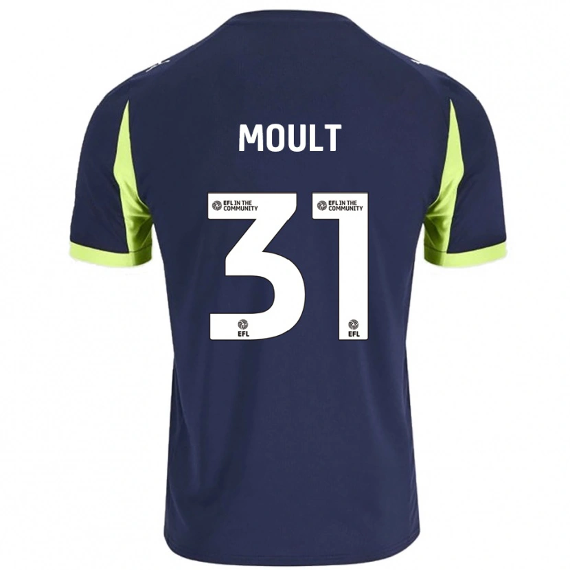 Danxen Herren Louis Moult #31 Marine Fluoreszierendes Grün Auswärtstrikot Trikot 2025/26 T-Shirt Schweiz
