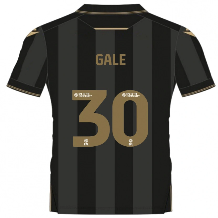 Danxen Herren Sam Gale #30 Schwarz Gold Auswärtstrikot Trikot 2025/26 T-Shirt Schweiz