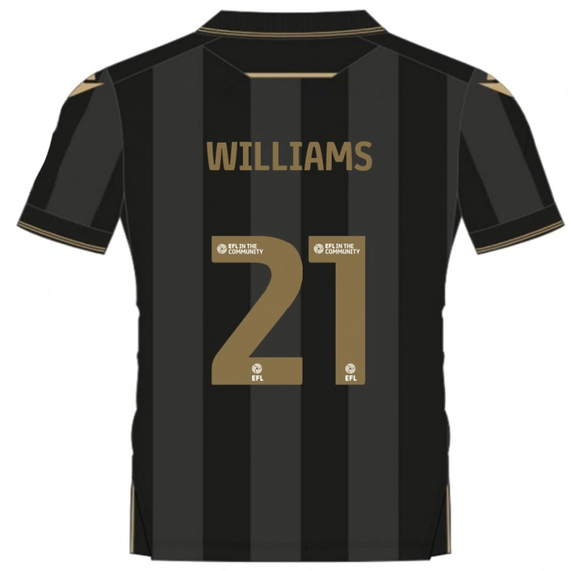 Danxen Herren Euan Williams #21 Schwarz Gold Auswärtstrikot Trikot 2025/26 T-Shirt Schweiz