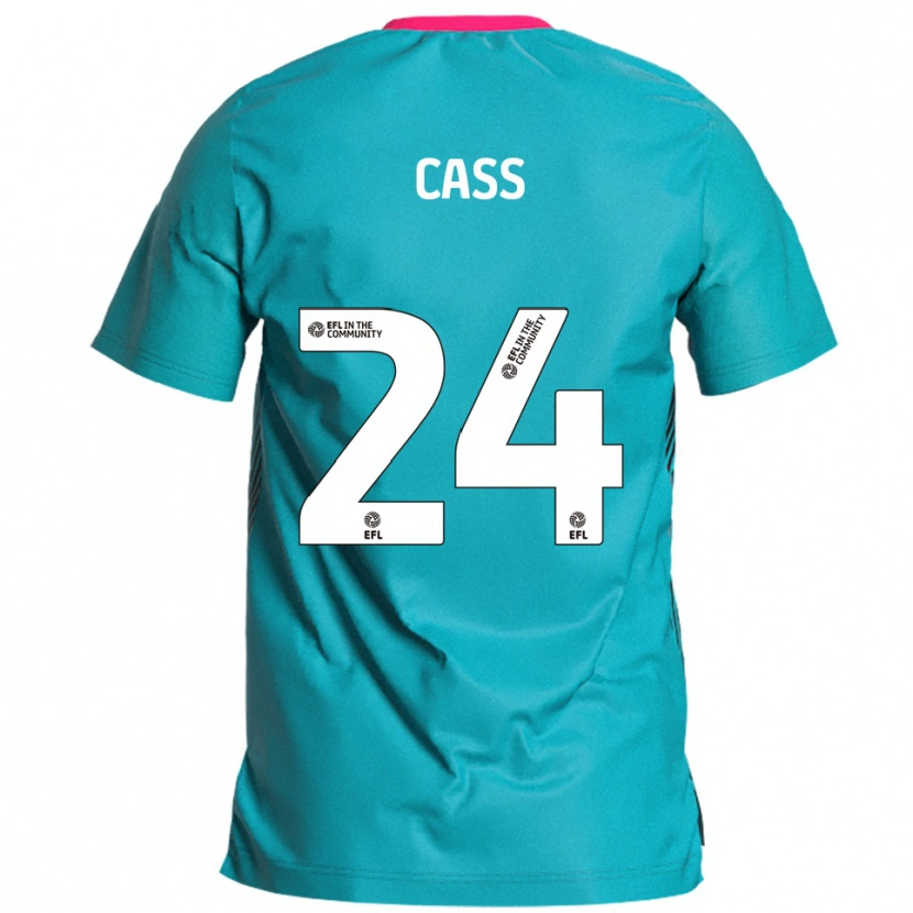 Danxen Herren Lewis Cass #24 Himmelblau Pink Auswärtstrikot Trikot 2025/26 T-Shirt Schweiz