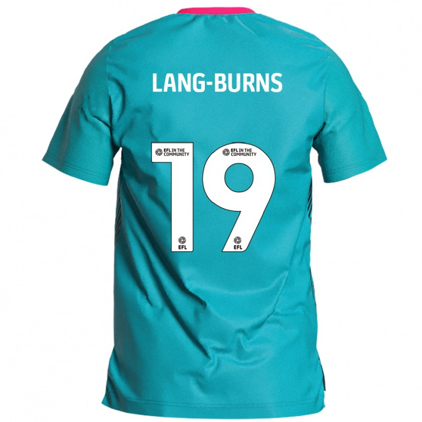 Danxen Herren Olly Lang-Burns #19 Himmelblau Pink Auswärtstrikot Trikot 2025/26 T-Shirt Schweiz