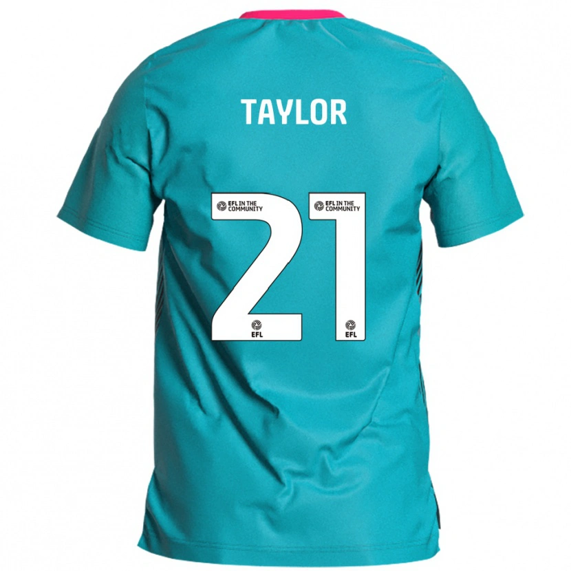Danxen Herren Ellis Taylor #21 Himmelblau Pink Auswärtstrikot Trikot 2025/26 T-Shirt Schweiz