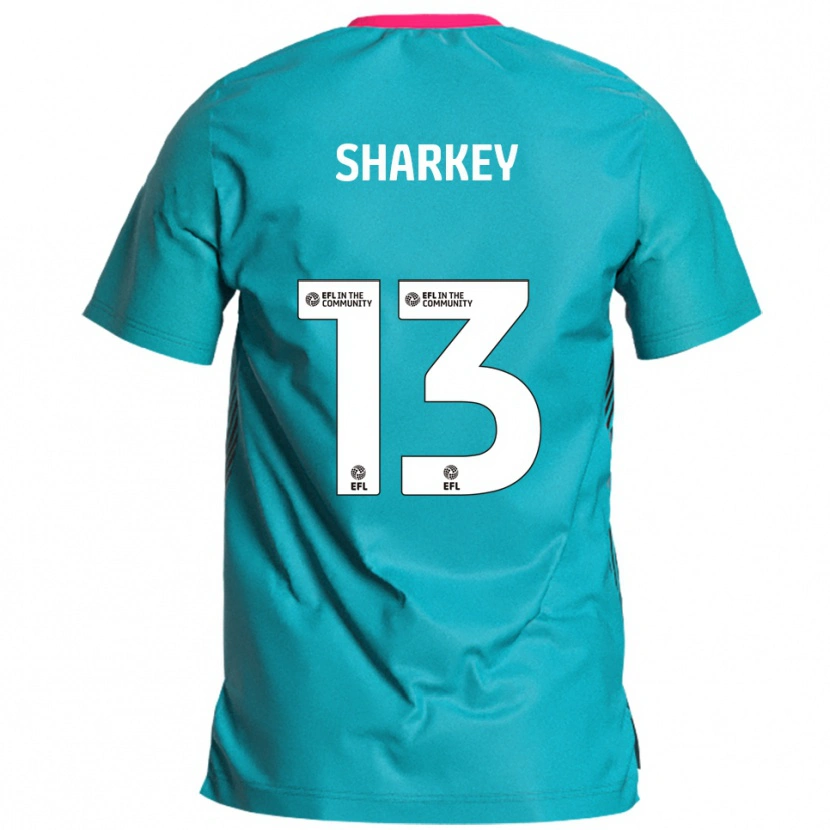 Danxen Herren Toby Sharkey #13 Himmelblau Pink Auswärtstrikot Trikot 2025/26 T-Shirt Schweiz