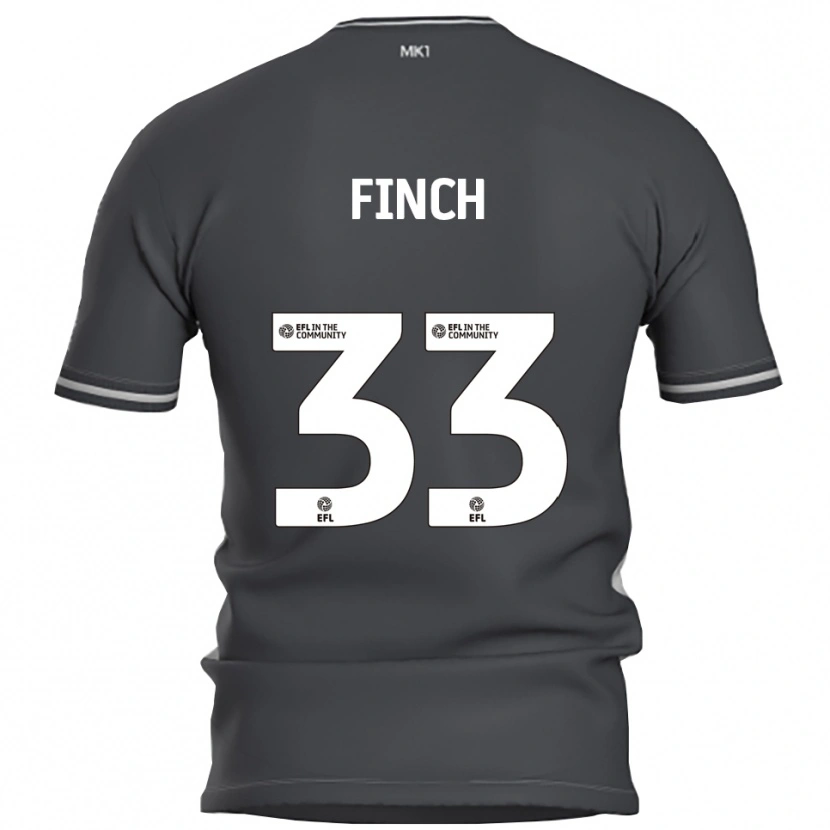 Danxen Herren Tom Finch #33 Grau Silber Auswärtstrikot Trikot 2025/26 T-Shirt Schweiz
