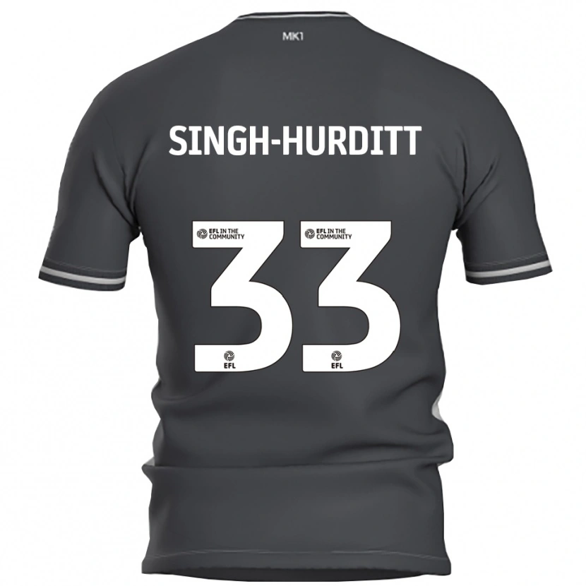Danxen Herren Damerai Singh-Hurditt #33 Grau Silber Auswärtstrikot Trikot 2025/26 T-Shirt Schweiz