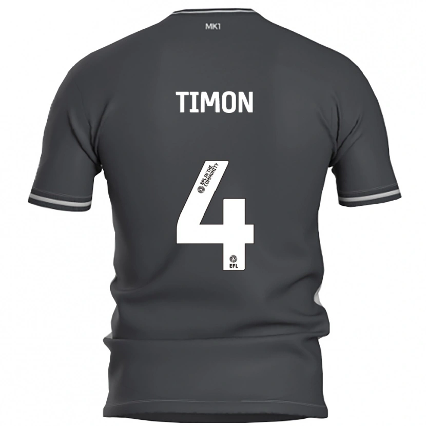 Danxen Herren Amelie Timon #4 Grau Silber Auswärtstrikot Trikot 2025/26 T-Shirt Schweiz