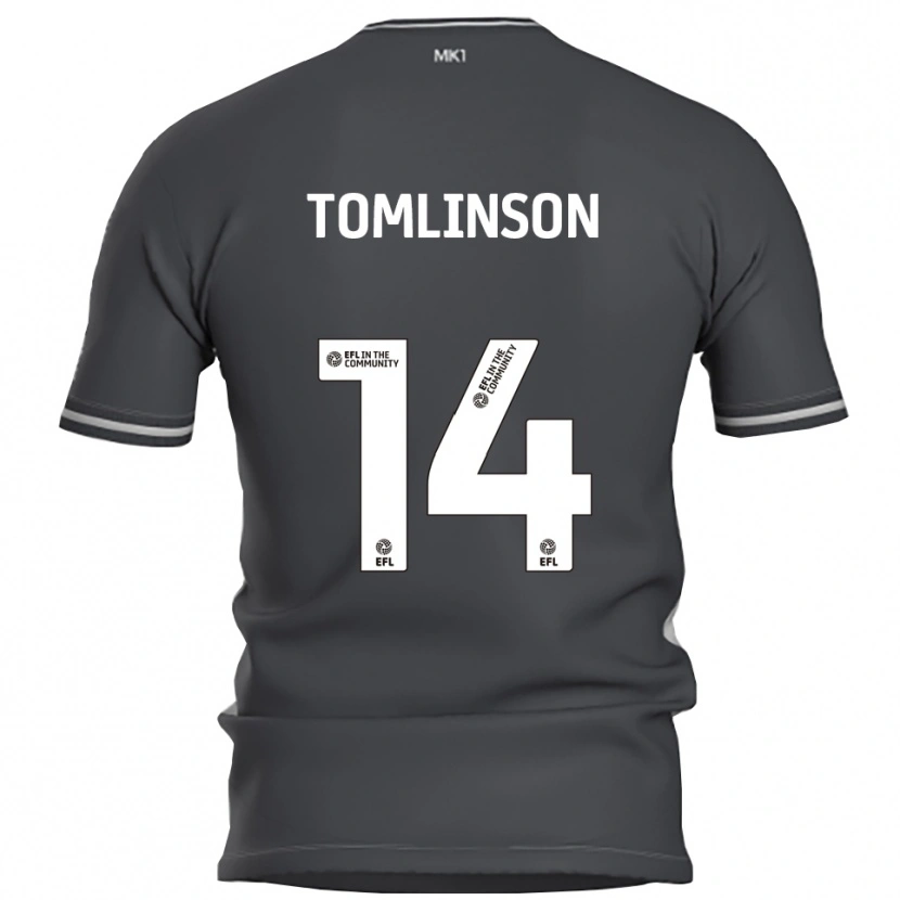 Danxen Herren Joe Tomlinson #14 Grau Silber Auswärtstrikot Trikot 2025/26 T-Shirt Schweiz