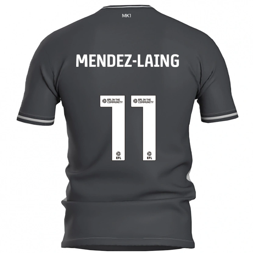 Danxen Herren Nathaniel Méndez-Laing #11 Grau Silber Auswärtstrikot Trikot 2025/26 T-Shirt Schweiz