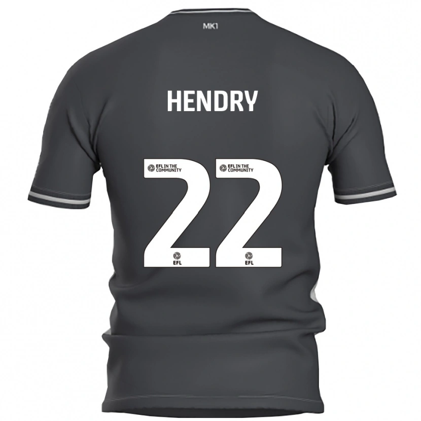 Danxen Herren Callum Hendry #22 Grau Silber Auswärtstrikot Trikot 2025/26 T-Shirt Schweiz