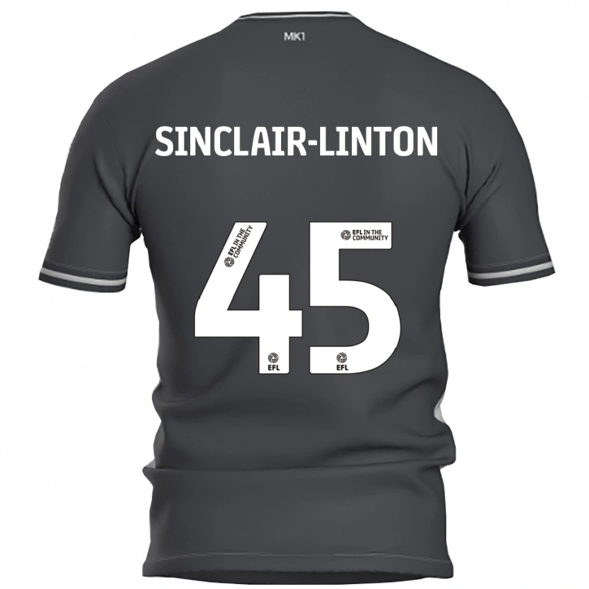 Danxen Herren Kobe Sinclair-Linton #45 Grau Silber Auswärtstrikot Trikot 2025/26 T-Shirt Schweiz