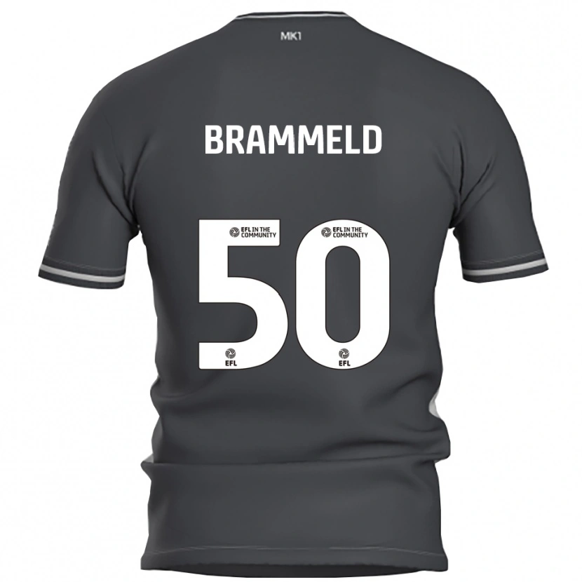 Danxen Herren Michael Brammeld #50 Grau Silber Auswärtstrikot Trikot 2025/26 T-Shirt Schweiz