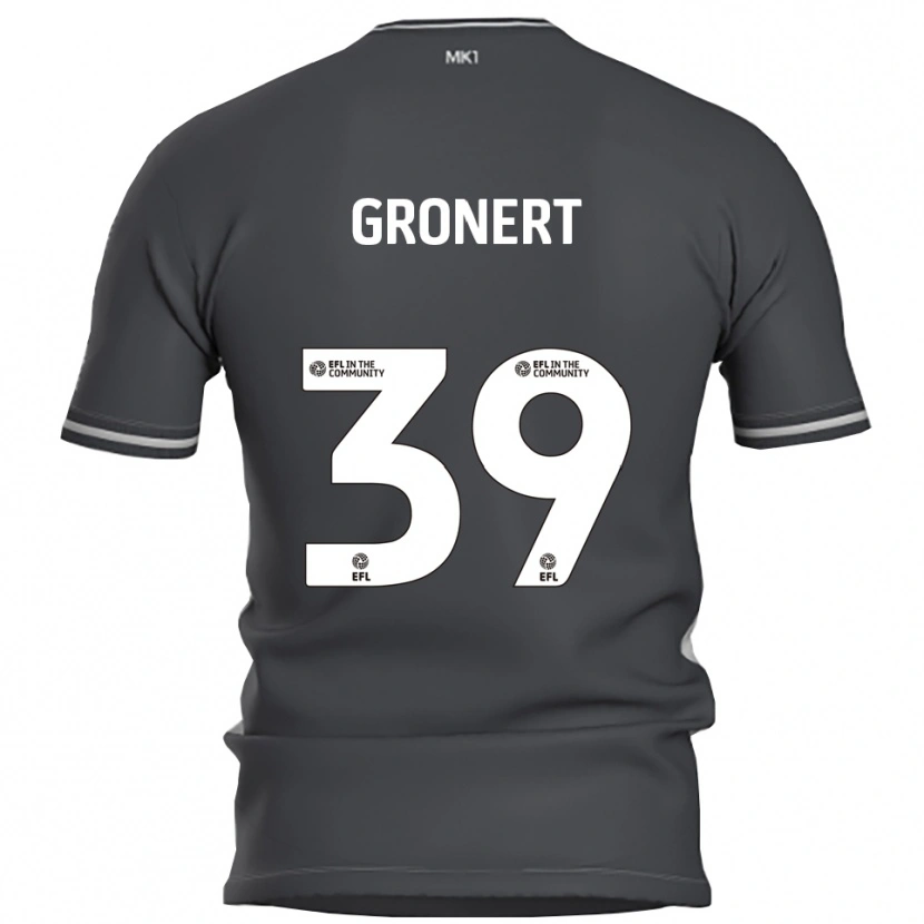 Danxen Herren Alex Gronert #39 Grau Silber Auswärtstrikot Trikot 2025/26 T-Shirt Schweiz