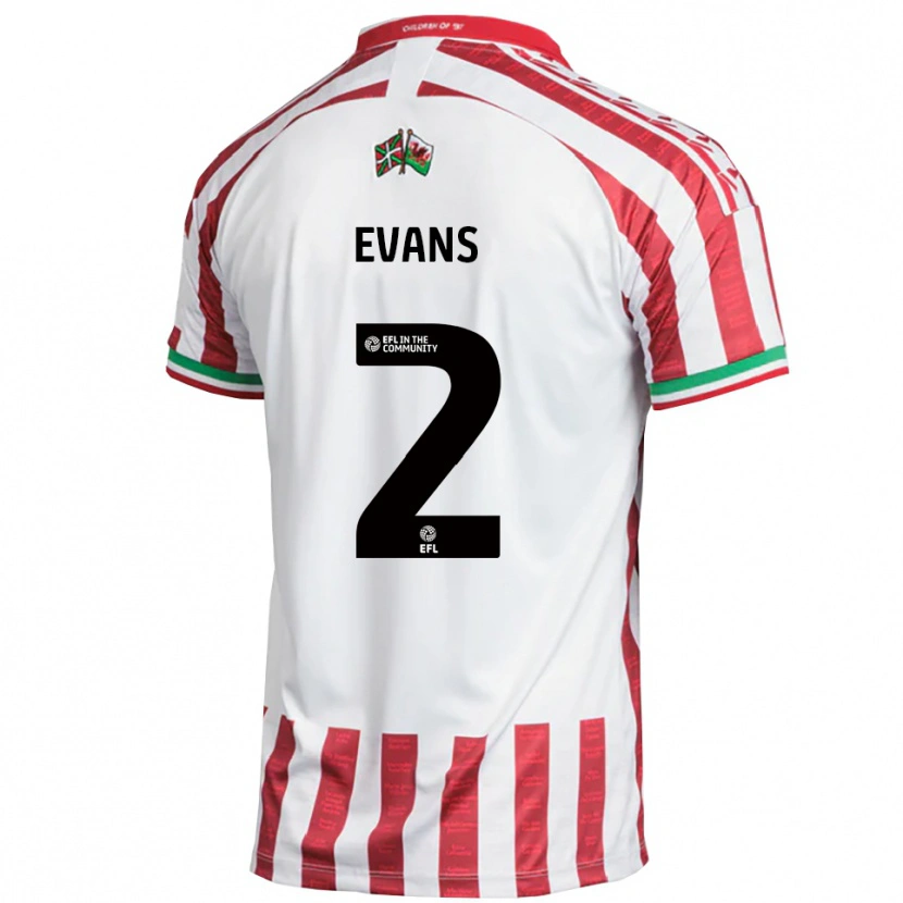Danxen Herren Cameron Evans #2 Rot Weiß Auswärtstrikot Trikot 2025/26 T-Shirt Schweiz