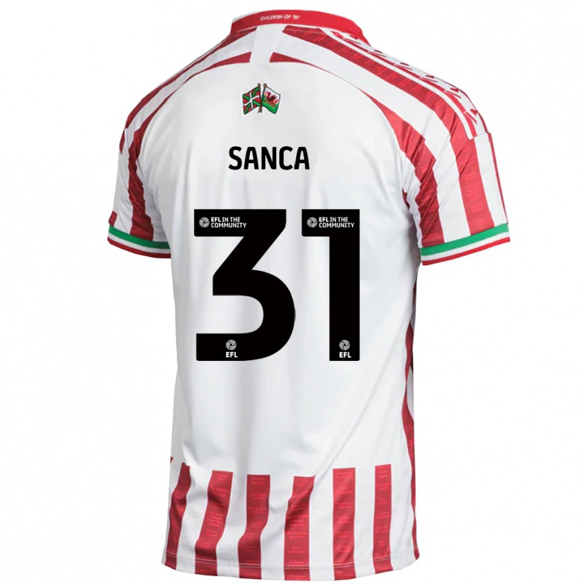 Danxen Herren Nelson Sanca #31 Rot Weiß Auswärtstrikot Trikot 2025/26 T-Shirt Schweiz