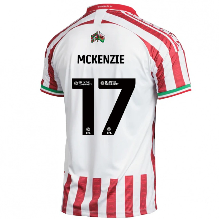 Danxen Herren Myles Mckenzie #17 Rot Weiß Auswärtstrikot Trikot 2025/26 T-Shirt Schweiz