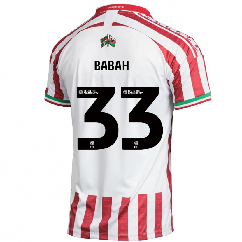 Danxen Herren Armani Babah #33 Rot Weiß Auswärtstrikot Trikot 2025/26 T-Shirt Schweiz