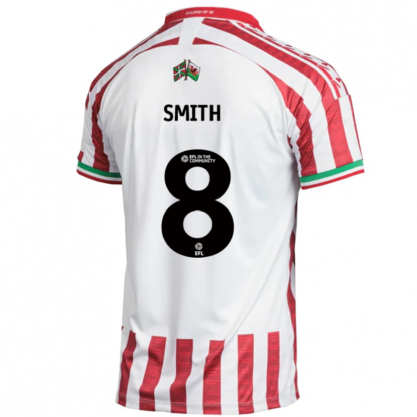 Danxen Herren Matt Smith #8 Rot Weiß Auswärtstrikot Trikot 2025/26 T-Shirt Schweiz