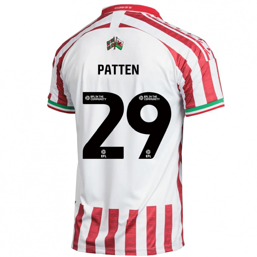 Danxen Herren Keenan Patten #29 Rot Weiß Auswärtstrikot Trikot 2025/26 T-Shirt Schweiz