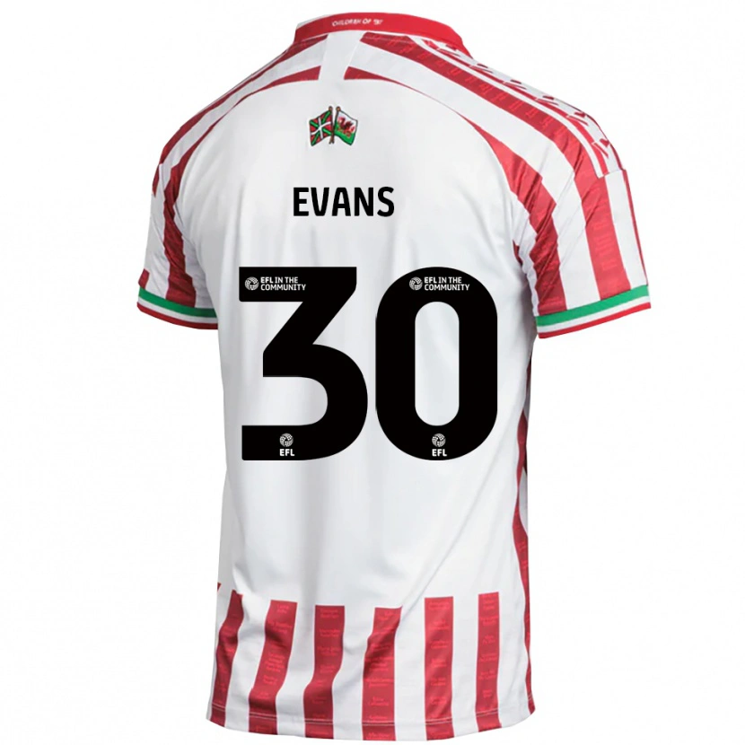 Danxen Herren Corey Evans #30 Rot Weiß Auswärtstrikot Trikot 2025/26 T-Shirt Schweiz