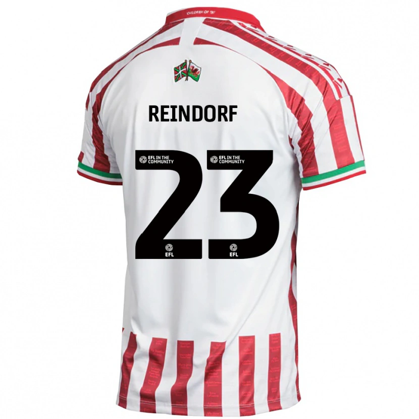 Danxen Herren Michael Reindorf #23 Rot Weiß Auswärtstrikot Trikot 2025/26 T-Shirt Schweiz