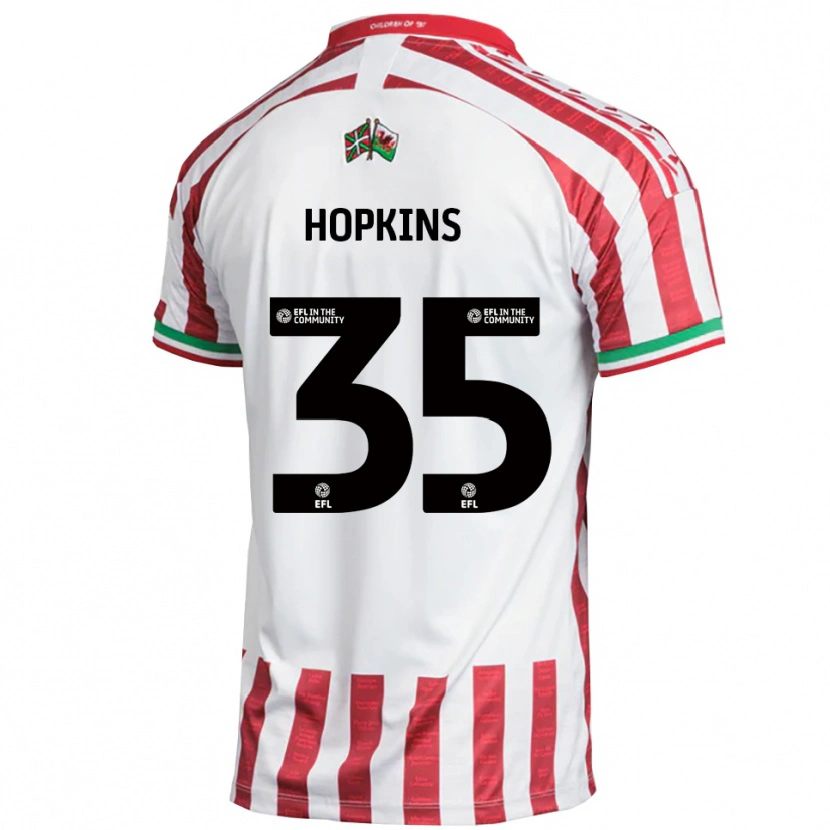 Danxen Herren Bailey Hopkins #35 Rot Weiß Auswärtstrikot Trikot 2025/26 T-Shirt Schweiz