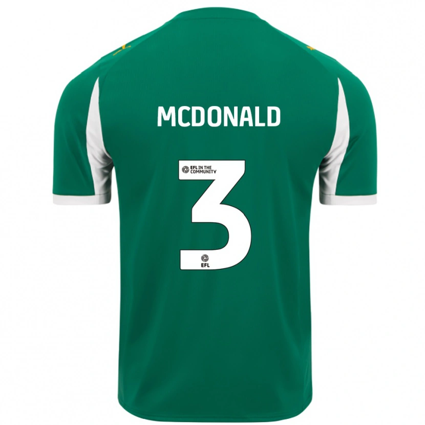 Danxen Herren Rod Mcdonald #3 Grün Weiß Auswärtstrikot Trikot 2025/26 T-Shirt Schweiz