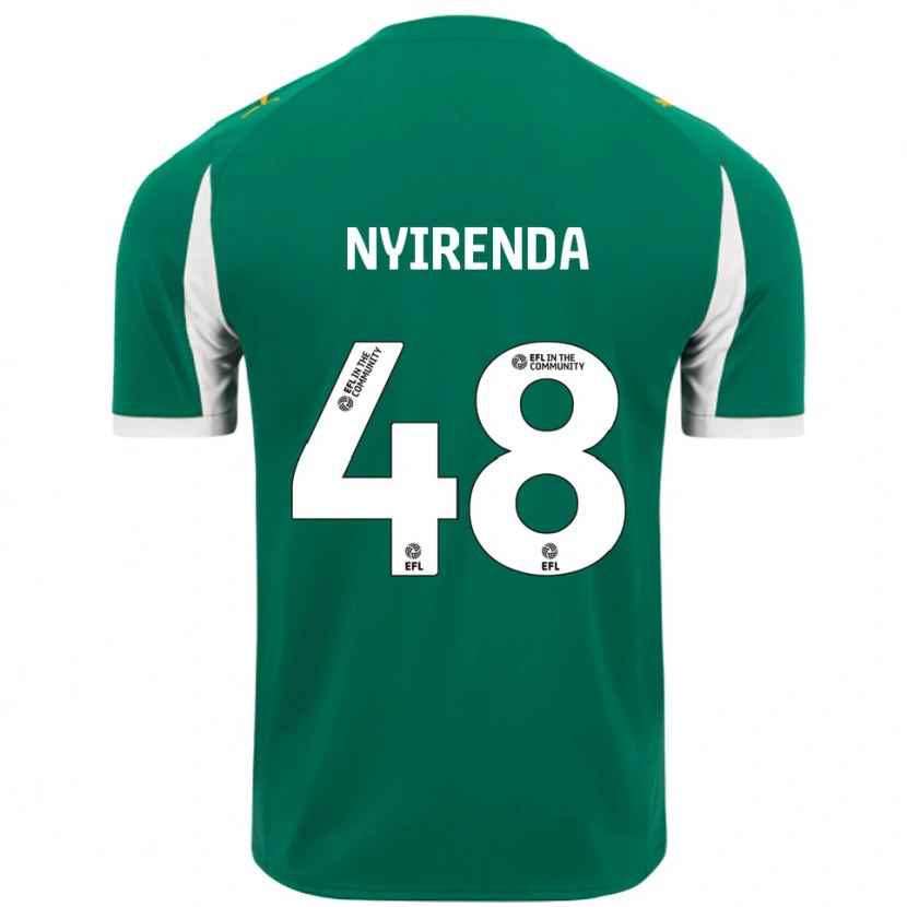 Danxen Herren Themba Nyirenda #48 Grün Weiß Auswärtstrikot Trikot 2025/26 T-Shirt Schweiz