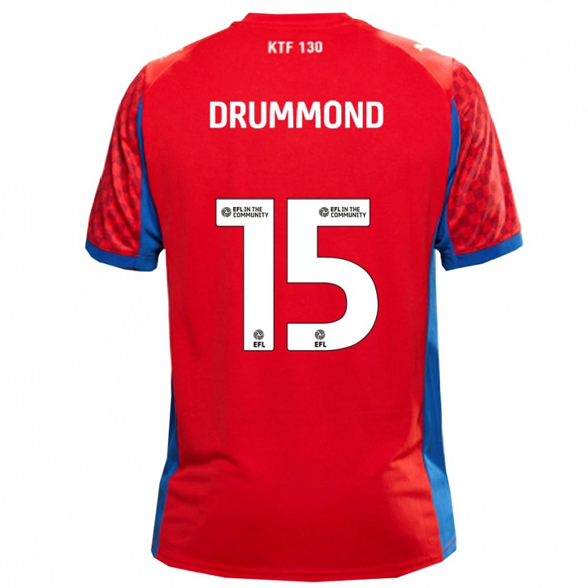 Danxen Herren Kane Drummond #15 Rot Blau Auswärtstrikot Trikot 2025/26 T-Shirt Schweiz