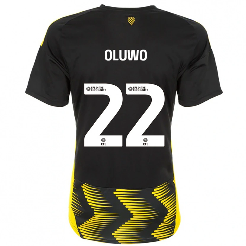 Danxen Herren Adebola Oluwo #22 Schwarz Gelb Auswärtstrikot Trikot 2025/26 T-Shirt Schweiz