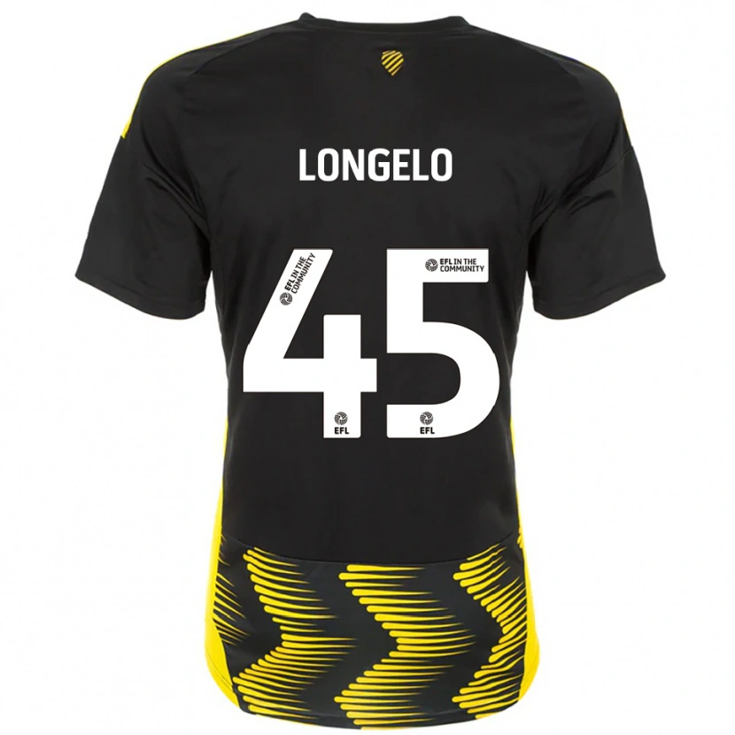 Danxen Herren Rosaire Longelo #45 Schwarz Gelb Auswärtstrikot Trikot 2025/26 T-Shirt Schweiz